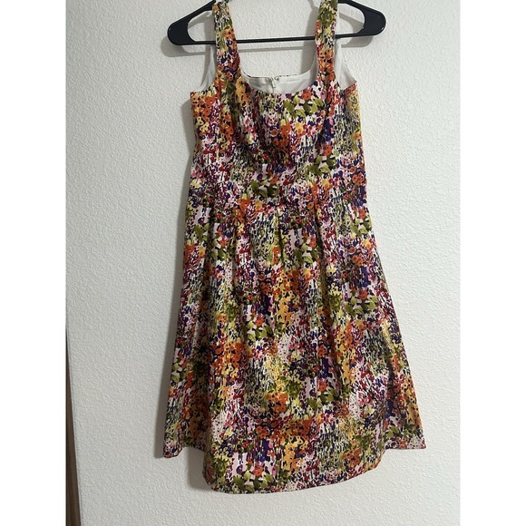 Nine West Dresses & Skirts - Nine West Dress Floral Multicolor  Sleeveless Size 8 Cotton Fit & Flare Summer